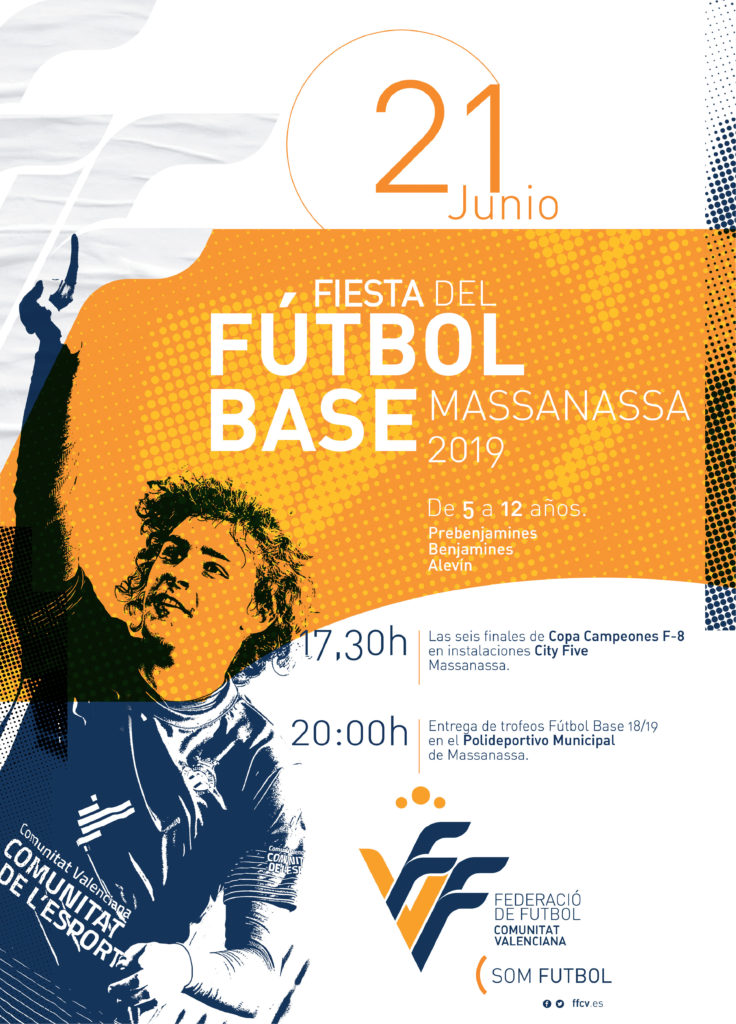 Cartel Copa Campeones F8 Massanassa Fiesta del Fútbol Base de Valencia
