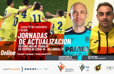 Cartel Jornada Actualización Metodología Villarreal CF Covid-19