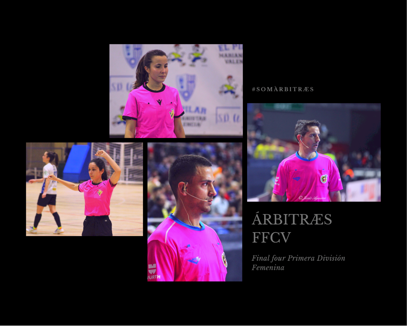 Árbitros y árbitras FFCV en final four futsal