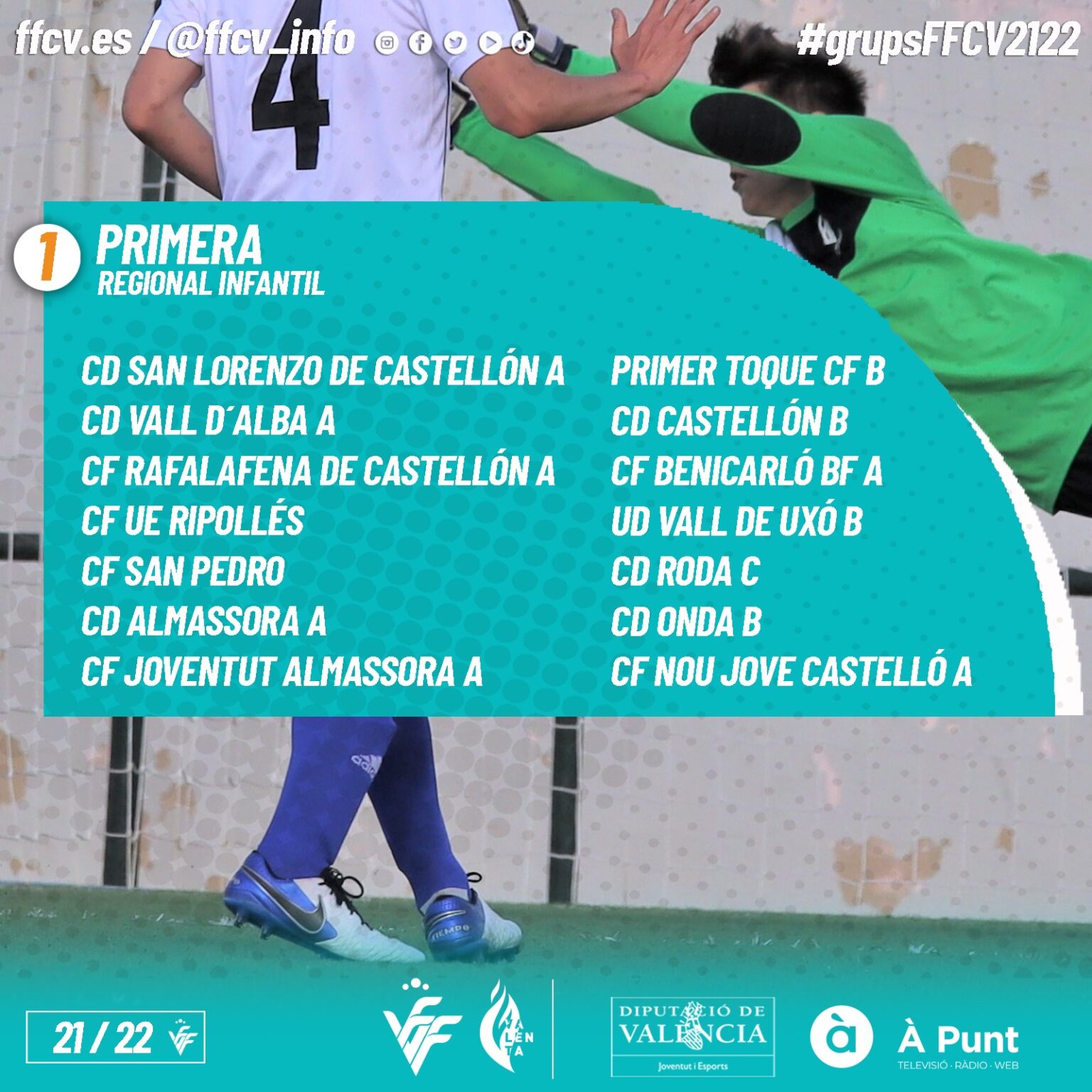 Estos son los grupos de Primera Regional Infantil de la temporada 21/22 ...