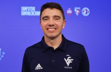 Álex Martínez, seleccionador de la Selecció Valenciana Valenta de fútbol sala, temporada 26/27