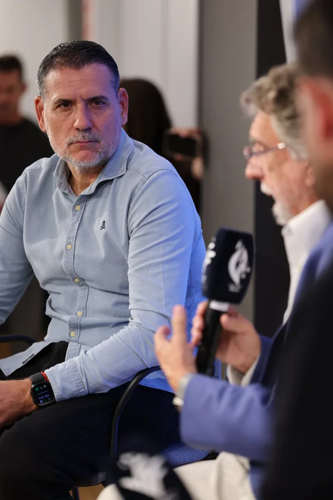 Andrés Palop, seleccionador FFCV, en la jornada d'hidratació en el futbol amb San Benedetto