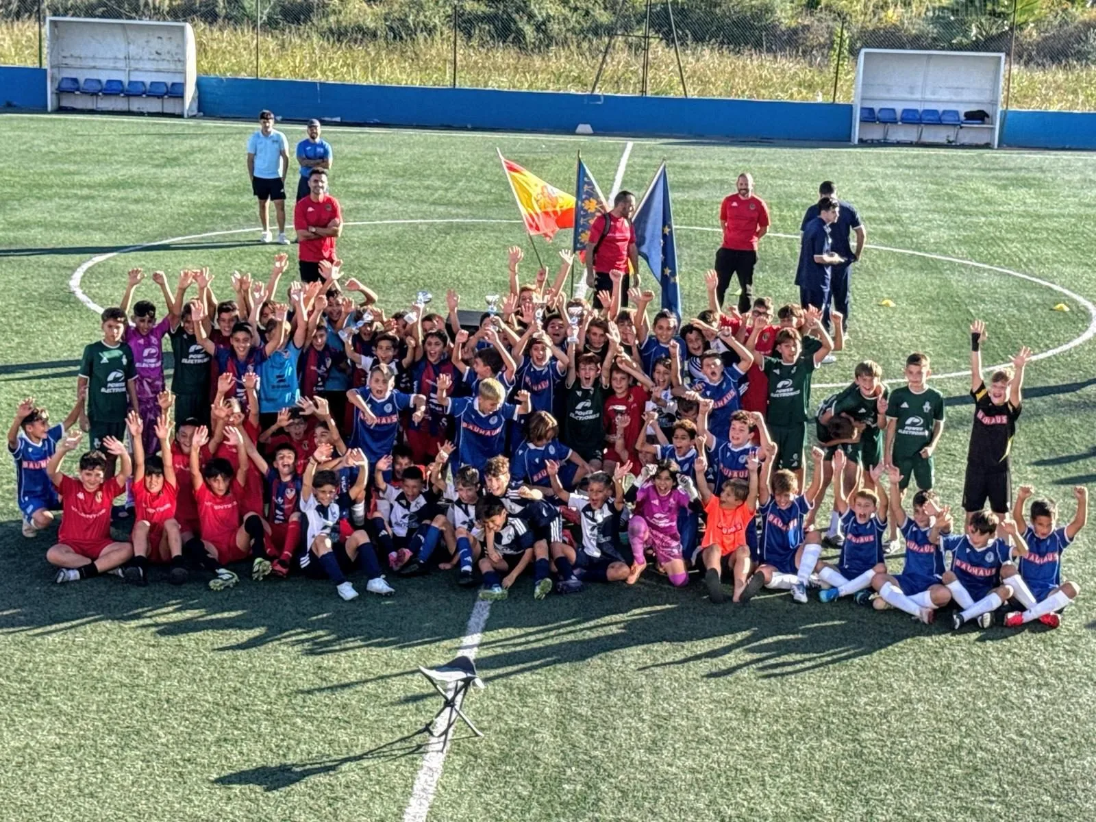 Equipos alevines clasificados para las semifinales en la 1.ª jornada de la Copa Federació en El Planter