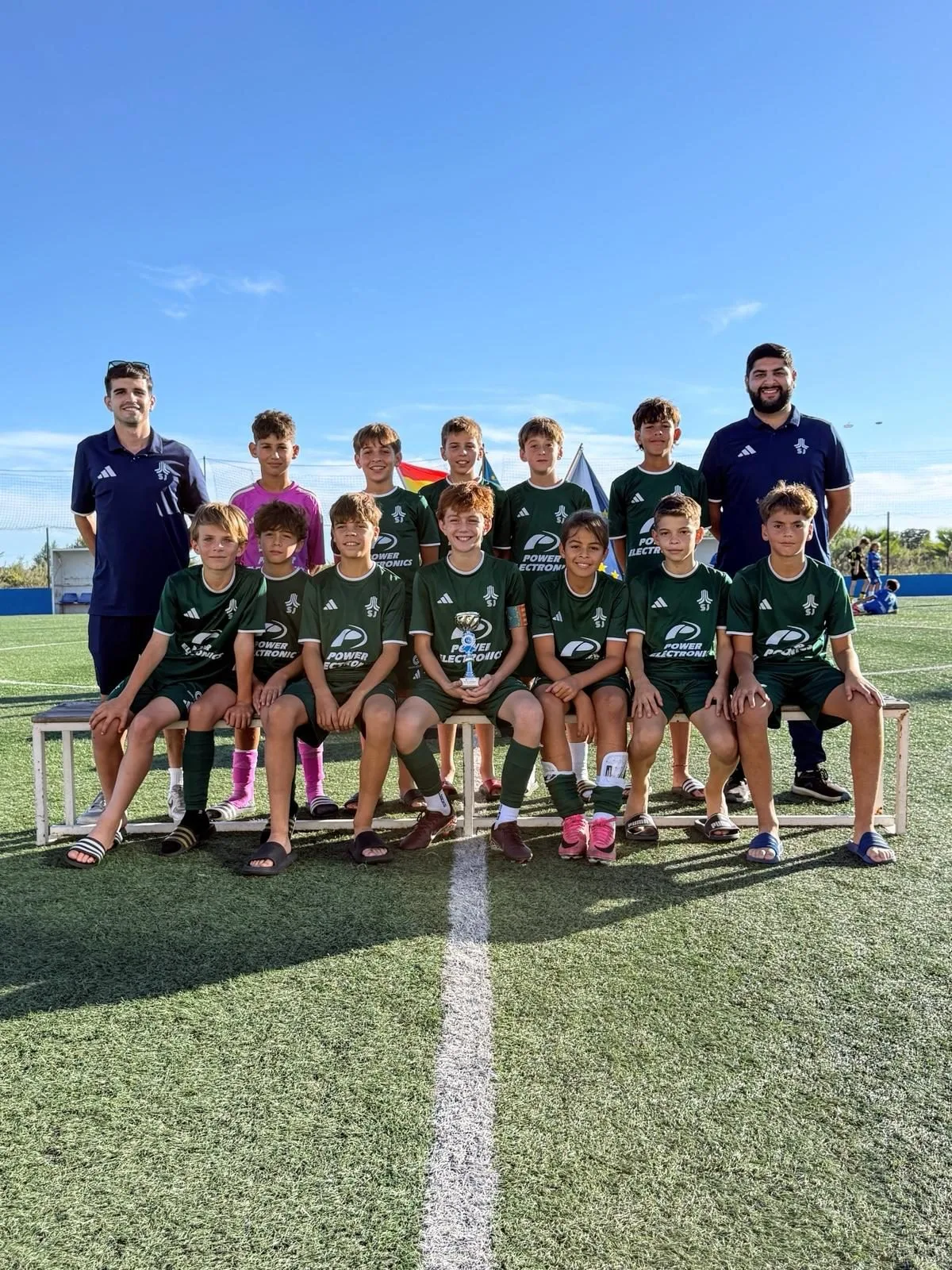 Equipos alevines clasificados para las semifinales en la 1.ª jornada de la Copa Federació en El Planter