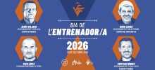 Dia de l'Entrenador/a 2026 de la FFCV con los ponentes Jesús Velasco, David Aznar, Paco López y Cristian Méndez