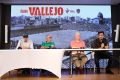 Coloquio Vallejo a través de sus protagonistas ante la imagen del antiguo estadio de Vallejo del Levante UD